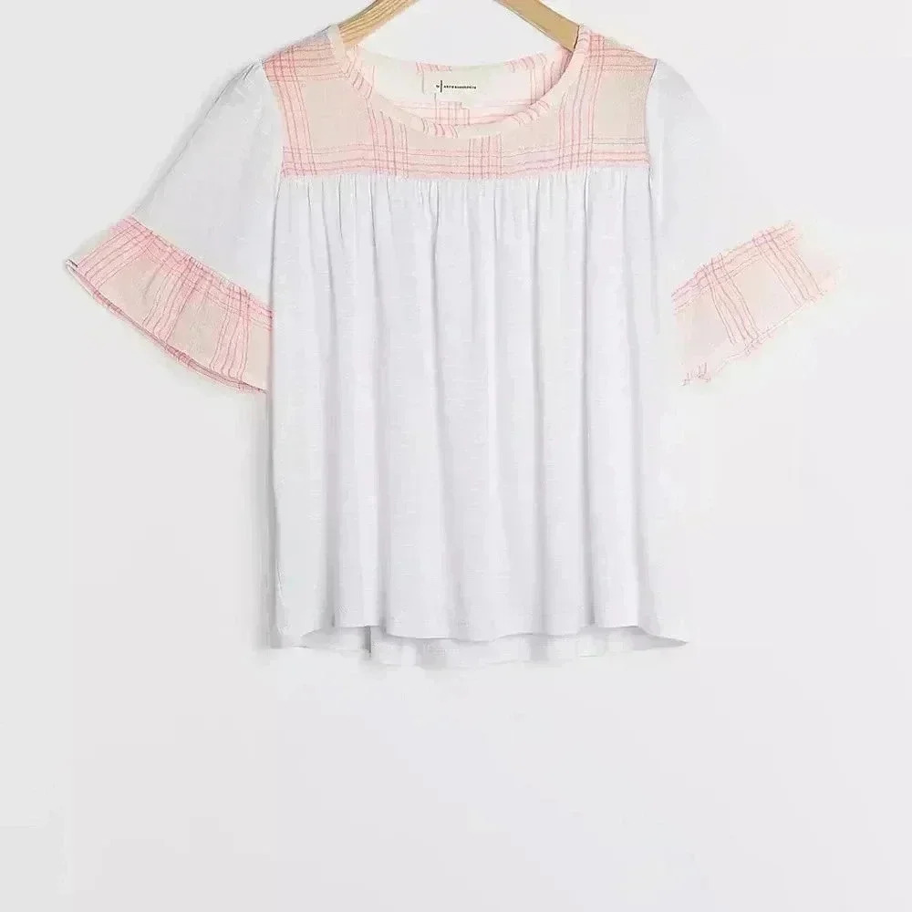 Anthropologie Boho April  Flouncy Tee small
